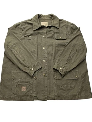 Lauren Ralph Lauren Mens Jacket 3XL Green Cotton Field Military Hunting Barn VTG - Image 1 of 4
