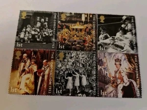 Briefmarke Die Krönung 1953 2003 6 x Klasse ungestempelt - Bild 1 von 1