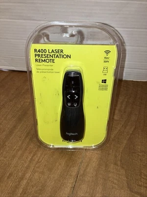 Logitech R400 Presenter Remote Control & Laser Pointer New Sealed 910-001354 - Image 1 of 4