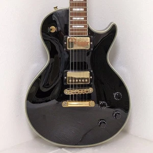 Burny SRLC-55 Les Paul Custom Fernandes E-Gitarre schwarz guter Zustand - Bild 1 von 19
