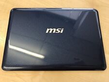 MSI Wind U135DX U135 MS-N014 Top Lid LCD Rear Cover Blue 012AC24P899