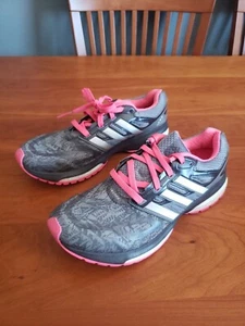 Adidas Womens Response Boost Techfit B26602 Gray Running Shoes Sneakers Size 8 - Picture 1 of 8