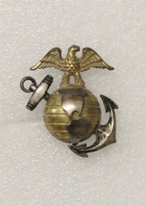 U.S.M.C. Marine Corps 962 - c.1930 Officer's Collar Pin - s/b, GEMSCO - Picture 1 of 3