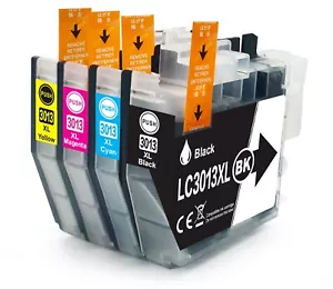 4PK LC3013 LC3011 XL Ink Cartridges For Brother MFC-J491dw J690dw J895dw J497dw - Picture 1 of 5