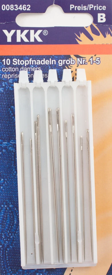 YKK Stopfnadeln Grob No. 1-5 (10 Stück) (Handarbeit Nadel) - Bild 1 von 1