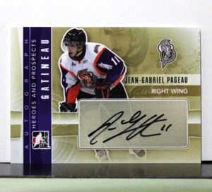 2011-12 ITG Heroes Prospects Autograph #AJP Jean-Gabriel Pageau - Picture 1 of 2