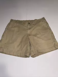 Vintage PATAGONIA Stand Up Shorts Men's Size 36 Khaki Organic Cotton Canvas - Picture 1 of 8