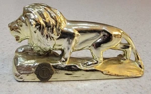 Vintage Lions International paperweight metal figure fraternal Lion club emblem - Picture 1 of 8