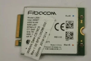 FIBOCOM LTE Modul L830-EB 4G LTE WWAN Karte 4G - HP SPS: L35286-002 Cat6 300 Mbps - Bild 1 von 3