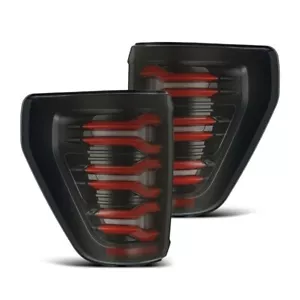 AlphaRex 653030 for 21-22 Ford F-150 LUXX LED Tailights Black/Red - Picture 1 of 9