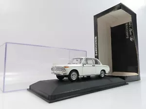 1:43 Minichamps 430022104 BMW 1600/2 berlina 1969-75 bianco #A3011 - Foto 1 di 8