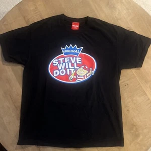 Full Send Shirt Mens Large Black “Steve Will Do It” Bubblegum Tee Graphic Logo L - Picture 1 of 5