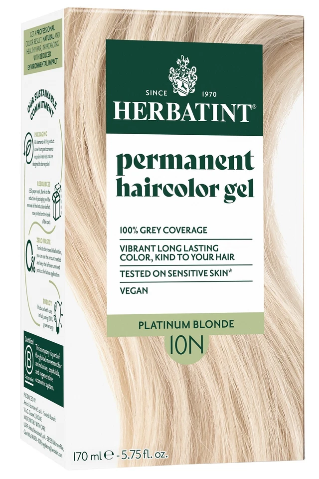 Herbatint 10N Platium Blonde Ammonia Free Hair Colour 170ml