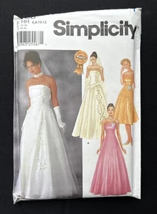 Simplicity 7068 Misses Evening Dress w/Overdress Option 2002 Pattern 6-12 Uncut - Picture 1 of 2
