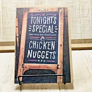 Recycled Paper Greetings Mother's Day Card 5x7 Chicken Nuggets Sign Funny Humor - Picture 1 of 7