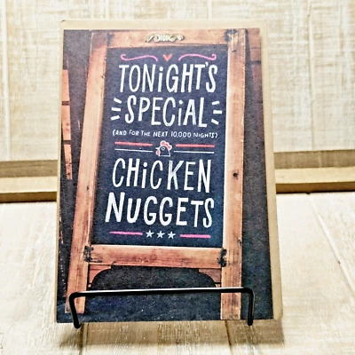Recycled Paper Greetings Mother's Day Card Chicken Nuggets Sign Funny Humor - Image 1 of 4