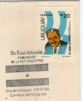 FDC Raúl Alfonsin TT Presidents - Image 1 of 2