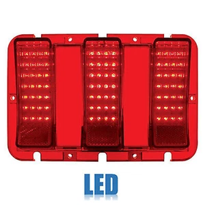 67 68 Ford Mustang Rear Red LED Tail Turn Signal Brake Light Lamp Lens 1967 1968 - Picture 1 of 6