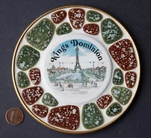 Doswell Virginia Kings Dominion Amusement Park Eiffel Tower Rock Trivet VTG +++ - Picture 1 of 1