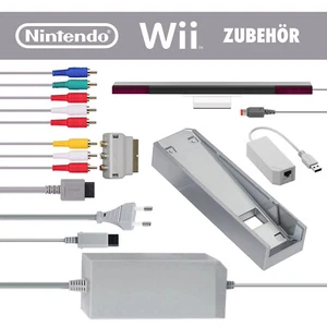 Lot d'accessoires Nintendo Wii au choix : alimentation, barre capteur, câble, adaptateur - Photo 1/34