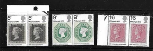 GB - QEII 1970 - PHILYMPIA '70 - Juego de 3 pares - SG 835 a 837 - Como nuevo montado - Imagen 1 de 1