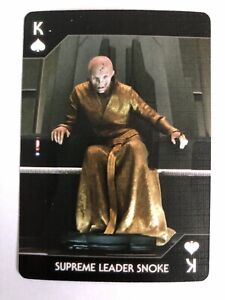 Supreme Leader Snoke Star Wars Movie Villains Darth Vadar Maul Swap Playing Card