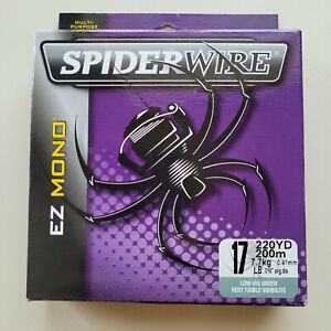 SPIDERWIRE 17LB EZ Mono Fishing Line Low-Vis Green Brand New In Package Go Fish!