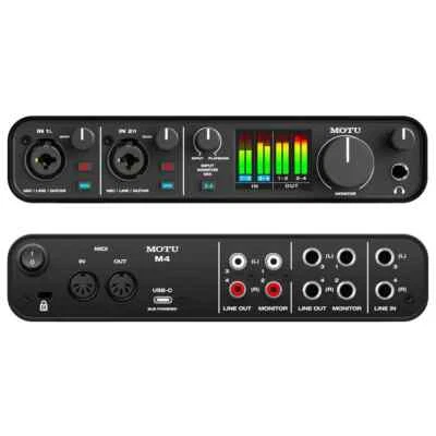 MOTU M4 scheda audio 4 in /4 out per mac windows e ios NUOVO garanzia italiana - Immagine 1 di 4