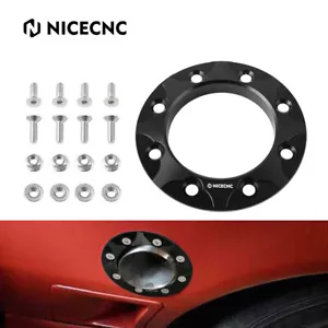 NICECNC Black 3" Exhaust Pipe Fender Exit Bezel Turbo Downpipe Trim Ring Flange - Picture 1 of 15