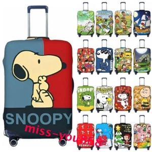Snoopy Peanuts Suitcase Luggage Cover Trolly Protector Dust-proof 18"-32" Gift - Picture 1 of 54