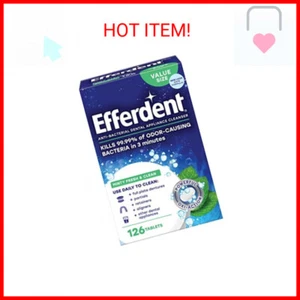 Efferdent Retainer Reinigungstabletten, Zahnersatzreinigungstabletten für Zahnapplian - Bild 1 von 2
