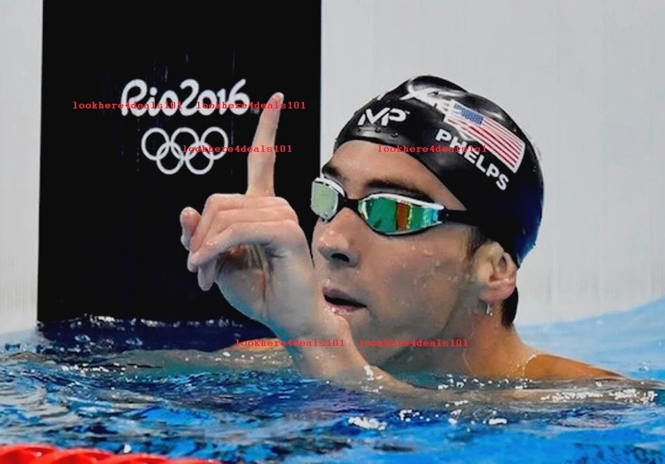 Foto MICHEAL PHELPS 8x10 Juegos Olímpicos 2016 Estados Unidos Natación Río de Janeiro Brasil  Foto 1 de 1