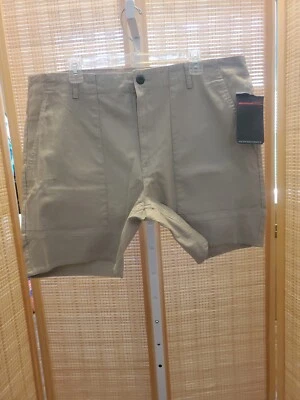 Swiss Alps Performance Mens Shorts Size 42 Beige Chico Flat Front Pockets  - Image 1 of 4