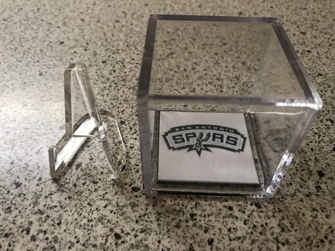 San Antonio Spurs Custom NBA Finals Champions Basketball Ring Display Case Cover
