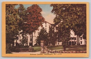 Dickinson Seminary Williamsport Pennsylvania PA Vintage Linen Postcard - Picture 1 of 2