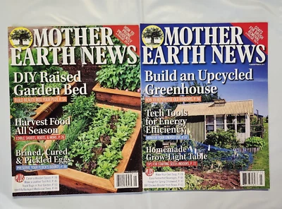 Lot of 2 MOTHER EARTH NEWS Magazines 2019 ~ Homesteading/Fermenting/Upcycle NEW - Image 1 of 4