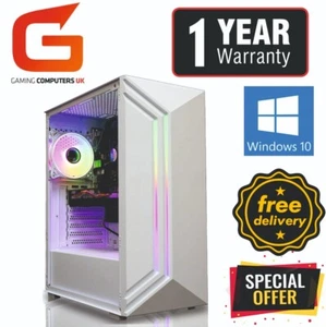 Gaming PC COMPUTER Core i5 16GB 240GB+2TB RTX3050 Wins 10 FREE DELIVERY - Picture 1 of 11
