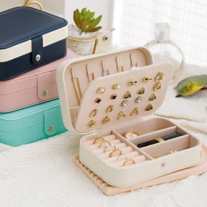 Portable Jewellery Box Organizer Travel Boxes Jewelry Ornaments Packaging Case - Picture 1 of 37