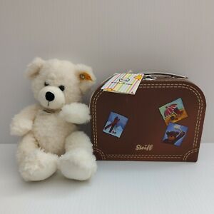 Steiff Lotte Teddy Bear Brown Suitcase Set Plush 11" - NWT