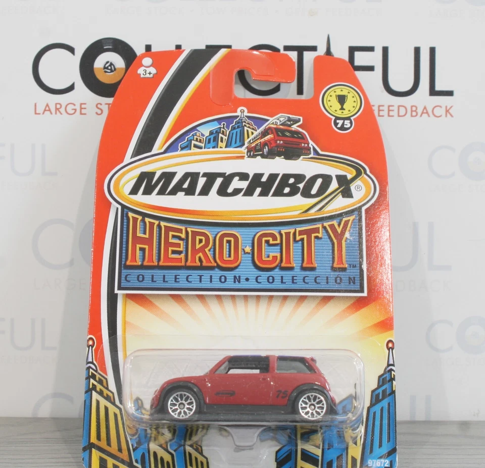 MATCHBOX - HERO CITY #75 - MINI COOPER S - ROJO - COCHE MODELO FUNDIDO A PRESIÓN 🔥 SIN USAR, EN CAJA Foto 1 de 1
