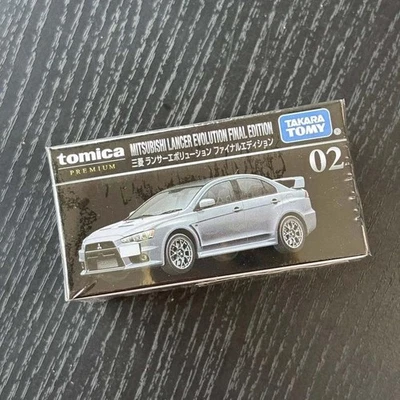 TOMICA PREMIUM 02 MITSUBISHI LANCER EVOLUTION FINAL EDITION GREY DIECAST 1:61 - Image 1 of 4
