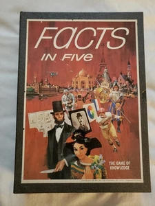 Vtg Facts in Five: The Game of Knowledge Board Game 3M Bookshelf Games - Picture 1 of 7