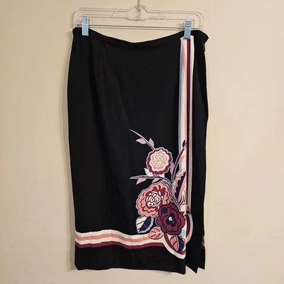 Women's Doncaster Silk Blend Floral Skirt Size 10 - Image 1 of 4
