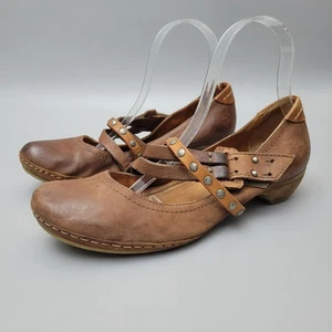 Zapatos de Colección A.S. 98 Air Step Mujer Cuero Envejecido con Tiras Marrón Tachonado 8.5 - Imagen 1 de 12