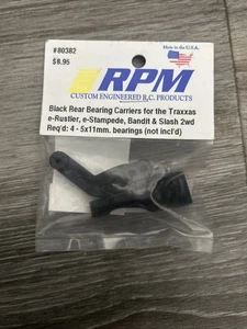 RPM Black Rear Bearing Carriers for Traxxas Read Description - Picture 1 of 2
