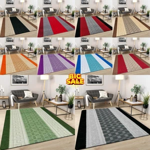 Gel Back Non Slip Rug Living Room Hallway Runner Rugs Kitchen Carpet Door Mats - Picture 1 of 50