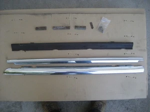 1950 1951 1952 1953 CADILLAC RIGHT REAR DOOR BELTLINE MOLDING TRIM & BRACKETS - Picture 1 of 24