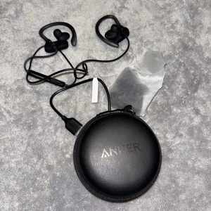 Auriculares inalámbricos Anker SoundBuds Curve Bluetooth negros sobre la oreja nunca usados - Imagen 1 de 5