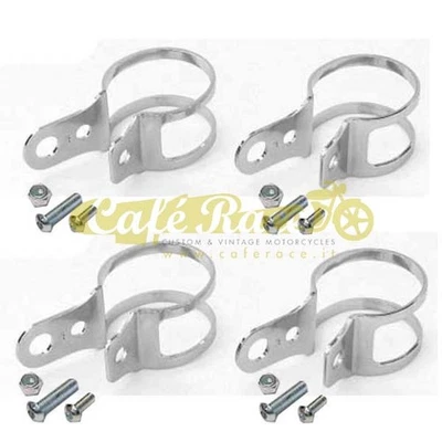 Halterungen Von Gabel für Leuchttürme Und Blinker Von 35-38mm 4pz vintage Custom - Bild 1 von 2
