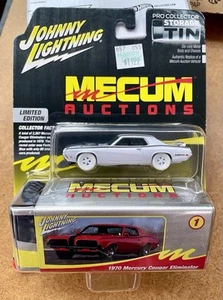 Johnny Lightning MECUM White lightning 1970 Mercury Cougar W/tin 🤍🤍🤍🤍 - Picture 1 of 4